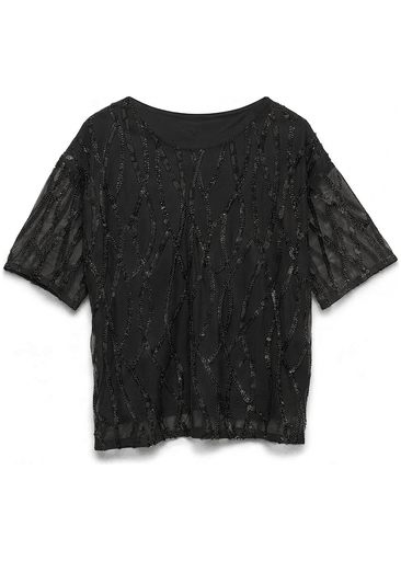 CHIARA SS O-NECK SQ TOP