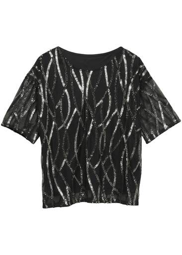 CHIARA SS O-NECK SQ TOP