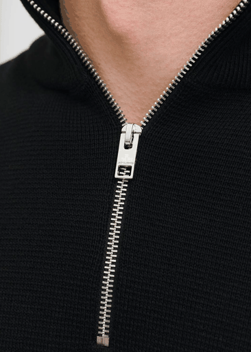 BLAMILANO STITCH KNIT HALF ZIP