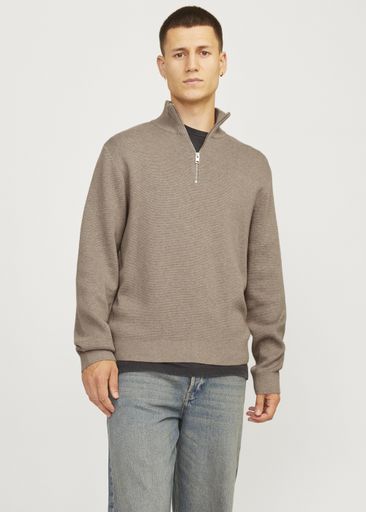 BLAMILANO STITCH KNIT HALF ZIP