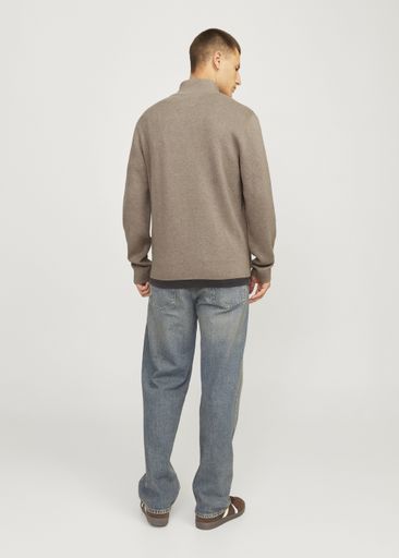 BLAMILANO STITCH KNIT HALF ZIP