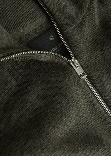 BLAMILANO STITCH KNIT HALF ZIP