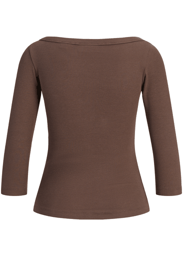 Fifi Str 3/4 Boatneck Top Jrs