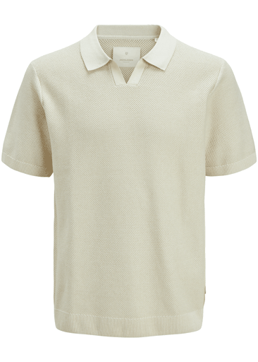 CEASTON KNIT SPLIT NECK SS