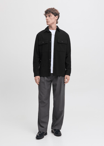 RAYLE MELANGE SOLID L/S OVERSHIRT
