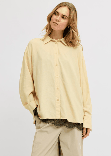 ALMIRA LINEN BLEND LS SHIRT