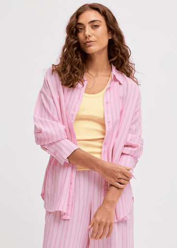 ALMIRA LINEN BLEND LS SHIRT