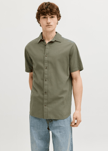 SUMMER LINEN BLEND SHIRT S/S