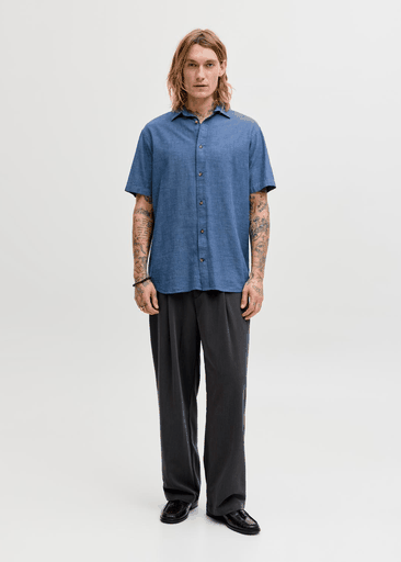 SUMMER LINEN BLEND SHIRT S/S