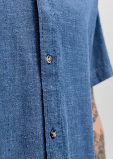 SUMMER LINEN BLEND SHIRT S/S