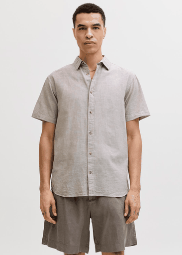 SUMMER LINEN BLEND SHIRT S/S