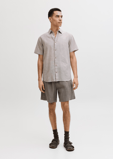 SUMMER LINEN BLEND SHIRT S/S