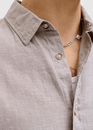SUMMER LINEN BLEND SHIRT S/S