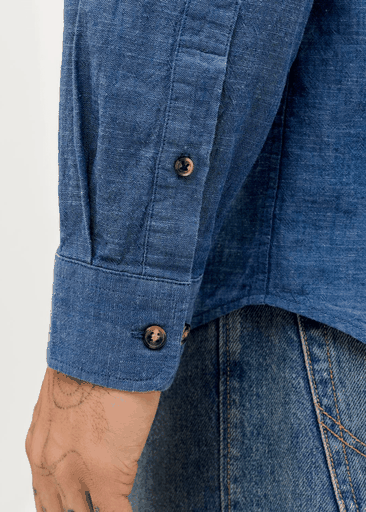 SUMMER LINEN BLEND SHIRT L/S