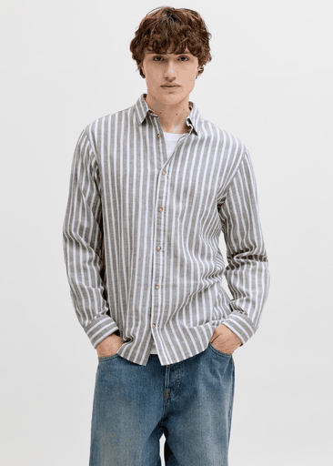 SUMMER LINEN BLEND SHIRT L/S