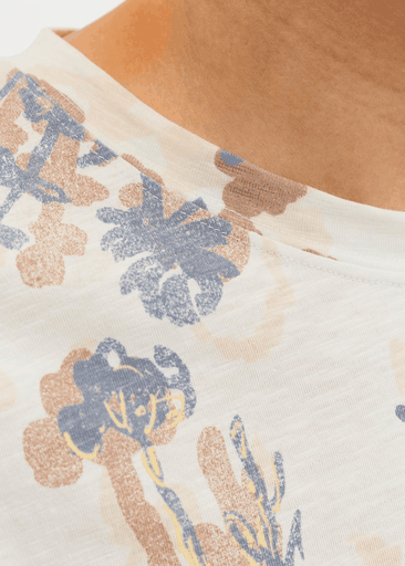 Montauk Aop Tee Crew Neck