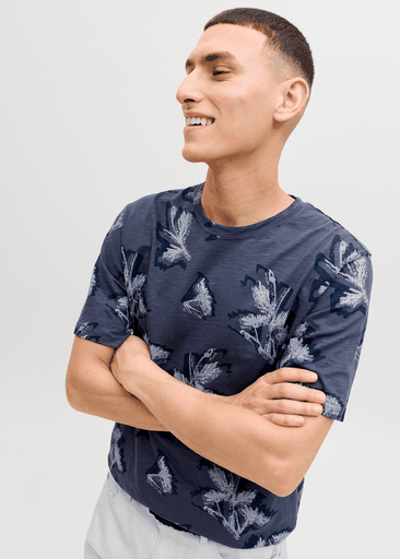 Montauk Aop Tee Crew Neck