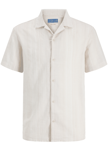Blusummer Linen Blend Dobby Ss Shirt