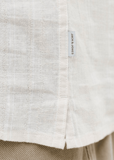 Blusummer Linen Blend Dobby Ss Shirt