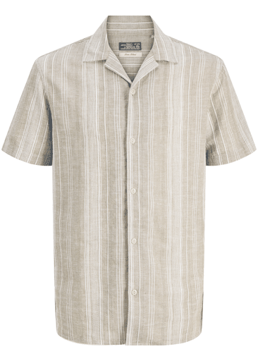 Blusummer Linen Blend Dobby Ss Shirt