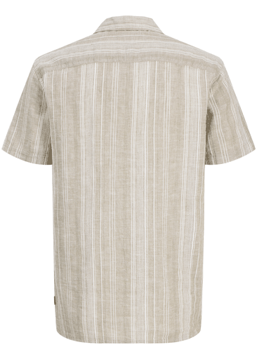 Blusummer Linen Blend Dobby Ss Shirt