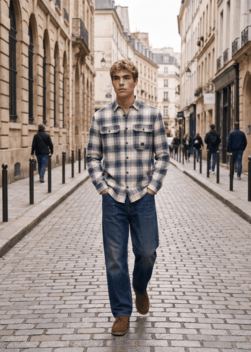 IVY CHECK L/S OVERSHIRT
