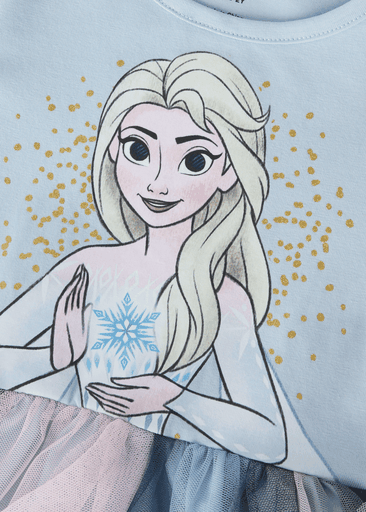 NMFSORI FROZEN LS TULLE DRESS LNOOS WDI