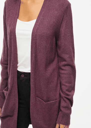 RIL OPEN L/S KNIT CARDIGAN