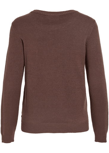 RIL O-NECK L/S KNIT TOP