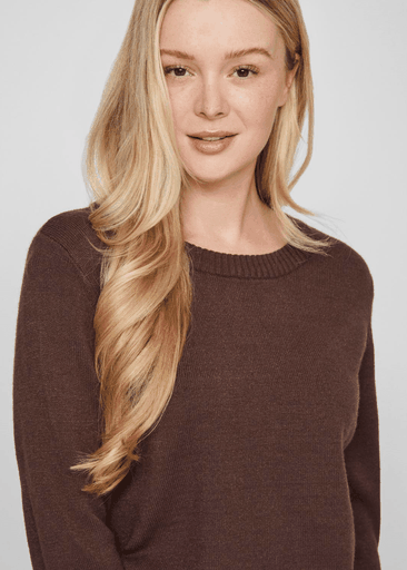 RIL O-NECK L/S KNIT TOP