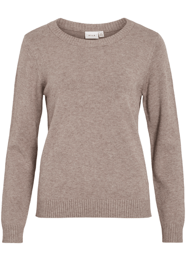 RIL O-NECK L/S KNIT TOP