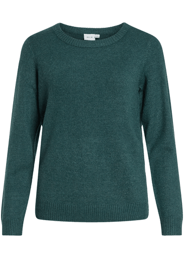 RIL O-NECK L/S KNIT TOP