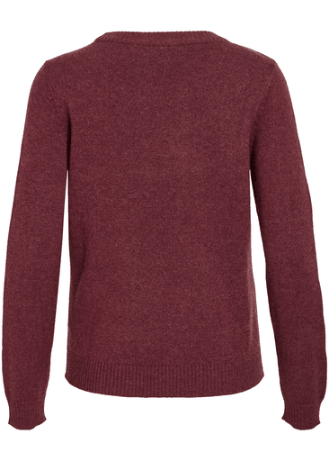 RIL O-NECK L/S KNIT TOP
