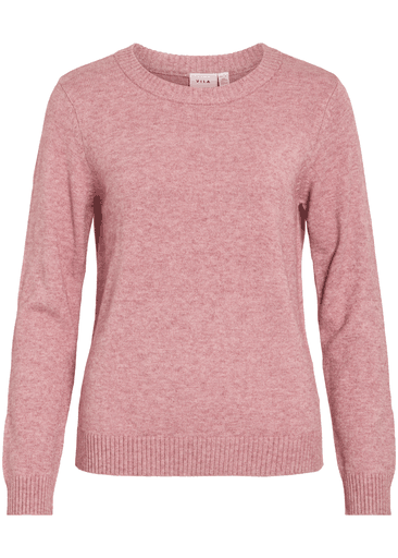 RIL O-NECK L/S KNIT TOP
