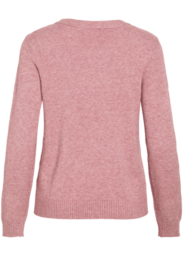 RIL O-NECK L/S KNIT TOP