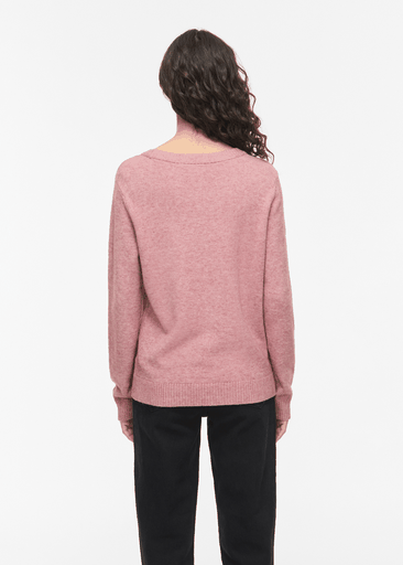 RIL O-NECK L/S KNIT TOP