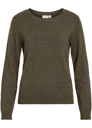 RIL O-NECK L/S KNIT TOP