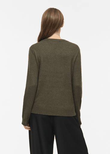 RIL O-NECK L/S KNIT TOP