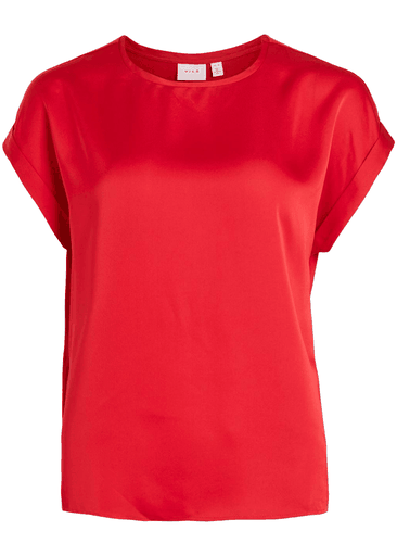 ELLETTE S/S SATIN TOP