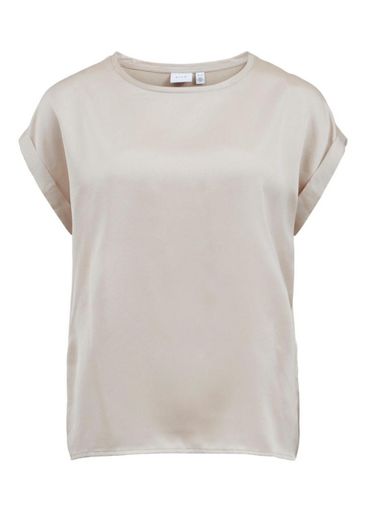 ELLETTE S/S SATIN TOP