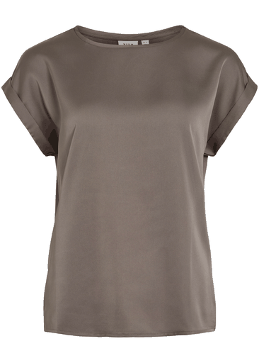 ELLETTE S/S SATIN TOP