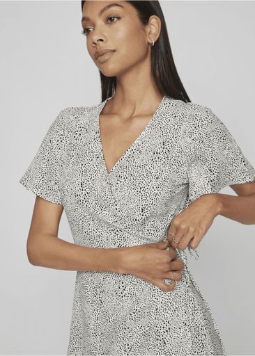 LOVIE S/S WRAP MIDI DRESS LOVIE S/S WRAP MIDI DRESS