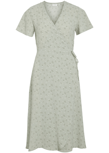 LOVIE S/S WRAP MIDI DRESS