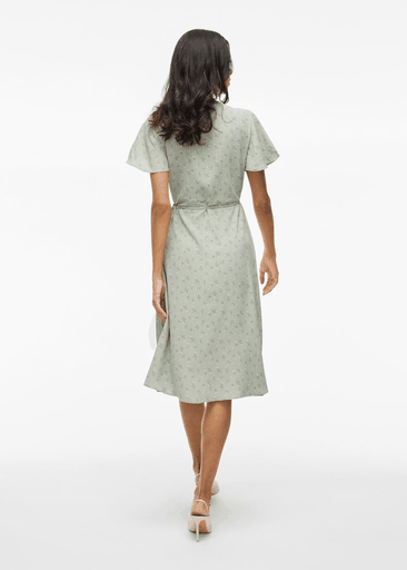 LOVIE S/S WRAP MIDI DRESS