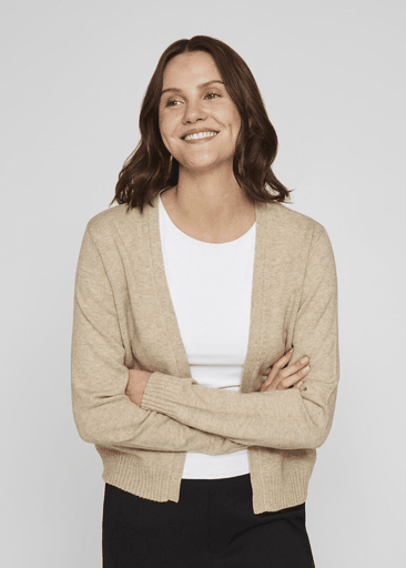 RIL SHORT L/S KNIT CARDIGAN RIL SHORT L/S KNIT CARDIGAN