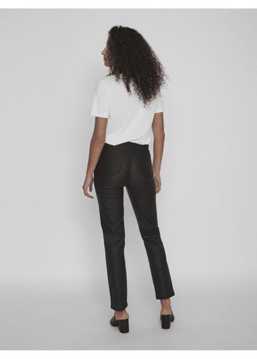 COMMIT COATED HIGH WAIST STRAIGHT PANT