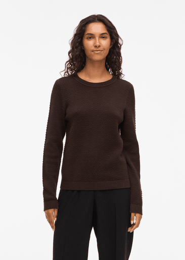 DALO O-NECK L/S KNIT TOP