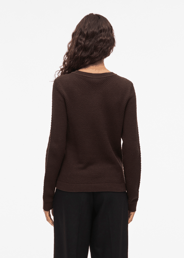 DALO O-NECK L/S KNIT TOP