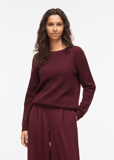 DALO O-NECK L/S KNIT TOP