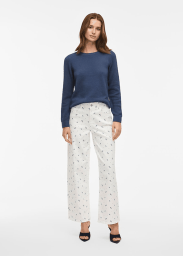 DALO O-NECK L/S KNIT TOP